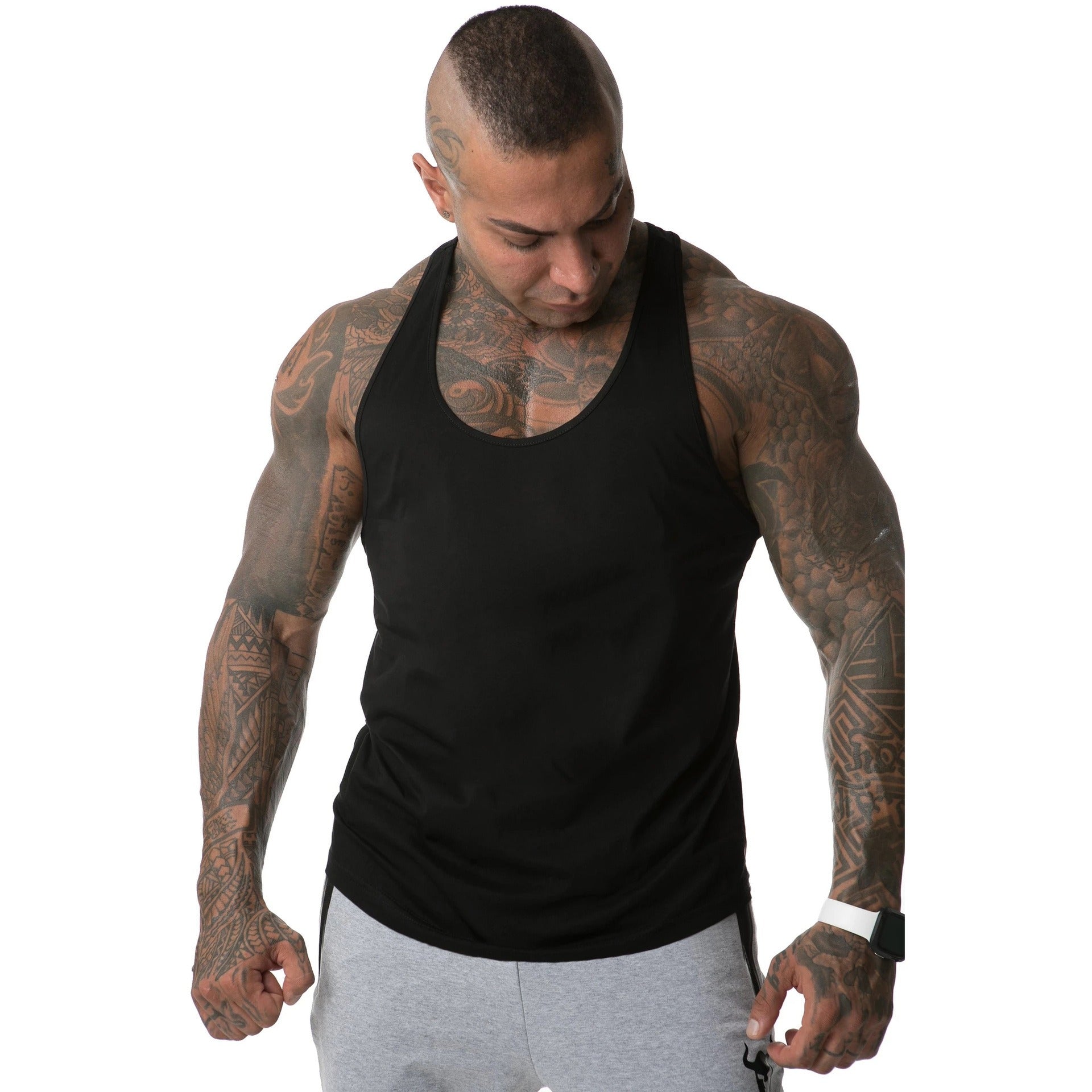 Men's Cotton Vest for Gym - Breathable & Sweat-Absorbing