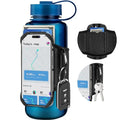 Cikyner Mobile Water Bottle Strap Water Bottle Holder for Mobile Phone 360° Rotatable & Removable Mobile Phone Water Bottle Bag Gym Water Bottle Accessory for 4.5-7 Inch Mobile Phone & 18-40 oz